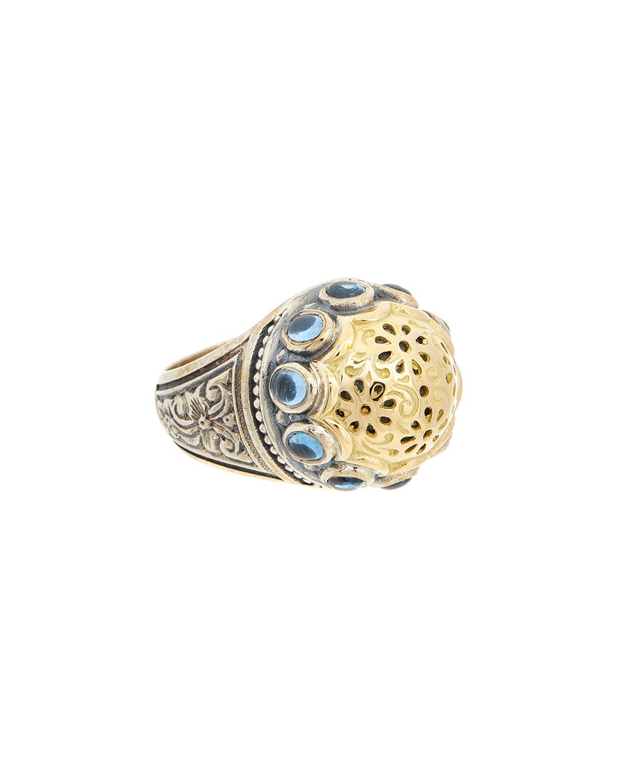 Konstantino Silver & 18k Spinel Ring In Gold