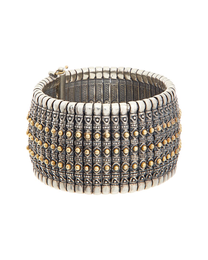 Konstantino Hera Silver & 18k Ruby Cuff Bracelet