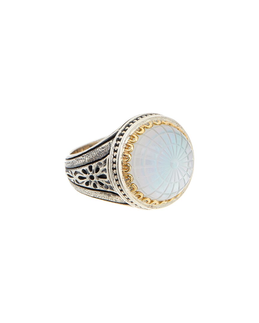 Konstantino Silver & 18k Doublet Ring In White