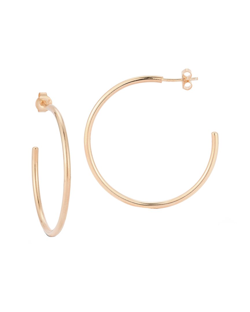 Glaze Jewelry 14k Rose Gold Vermeil Thick Hoops