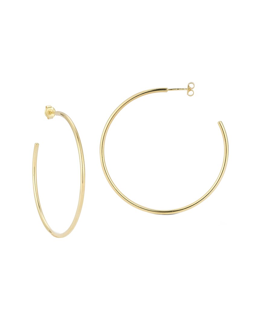 Glaze Jewelry 14k Over Silver Thick Hoops