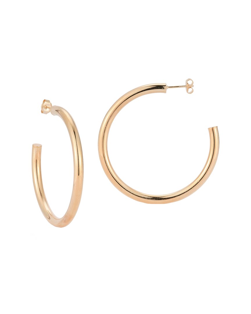 Glaze Jewelry 14k Rose Gold Vermeil Thick Hoops
