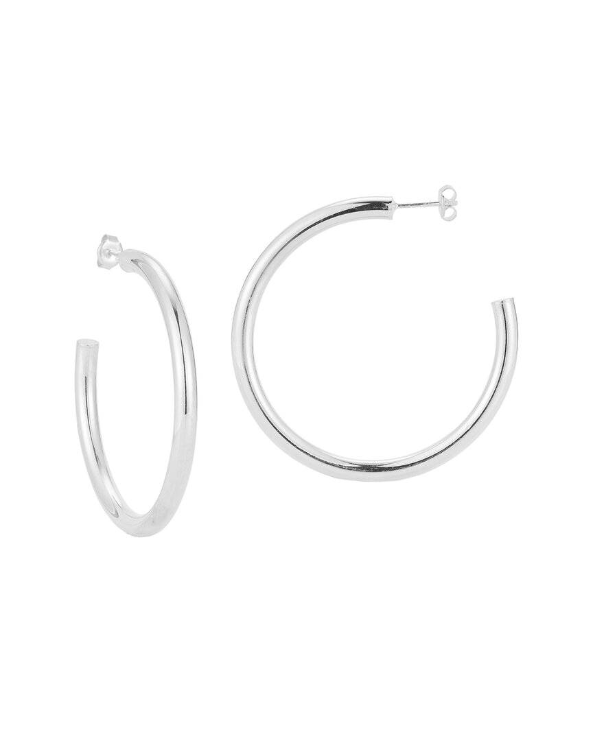 Glaze Jewelry Silver Thick Hoops