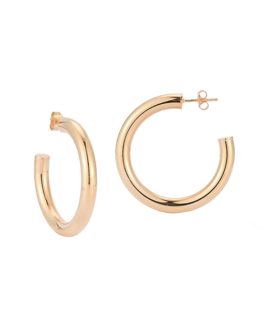 Glaze Jewelry 14k Rose Gold Vermeil Thick Hoops