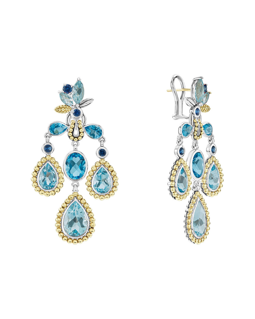 Image of LAGOS Wanderlust K & Silver Swiss Blue Topaz Earrings
