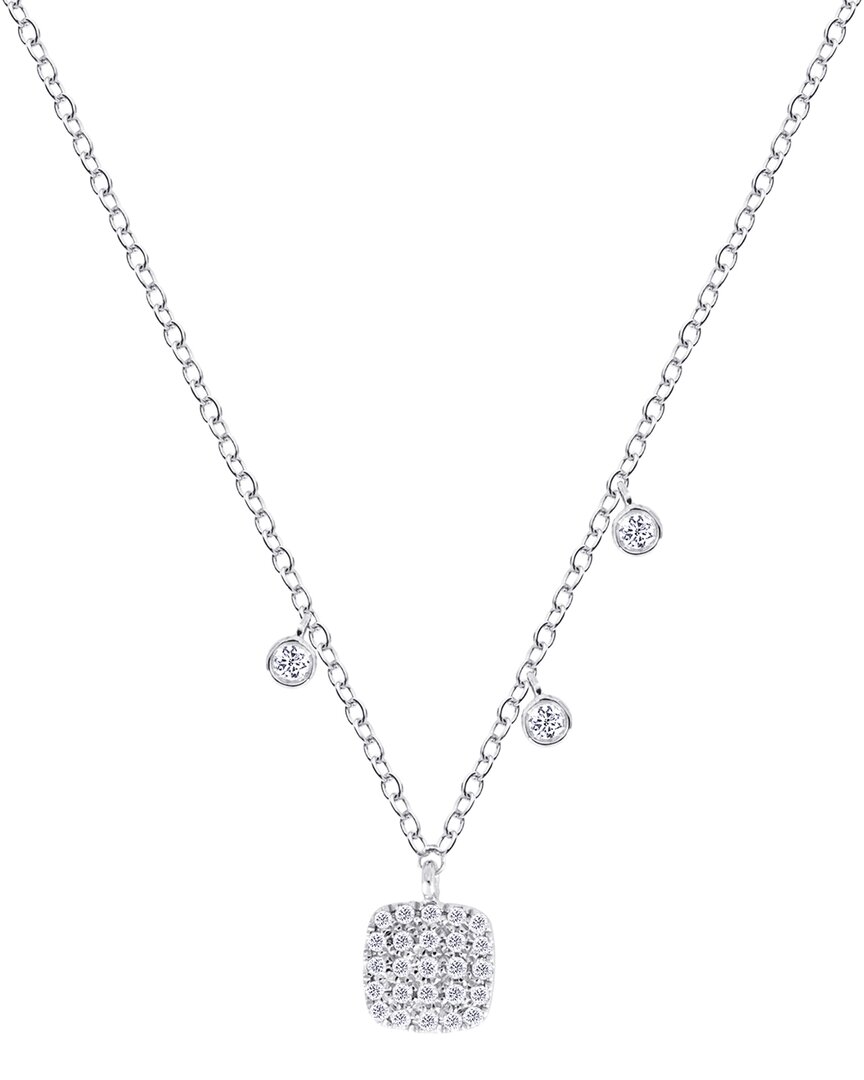 Meira T 14k 0.13 Ct. Tw. Diamond Necklace In Metallic