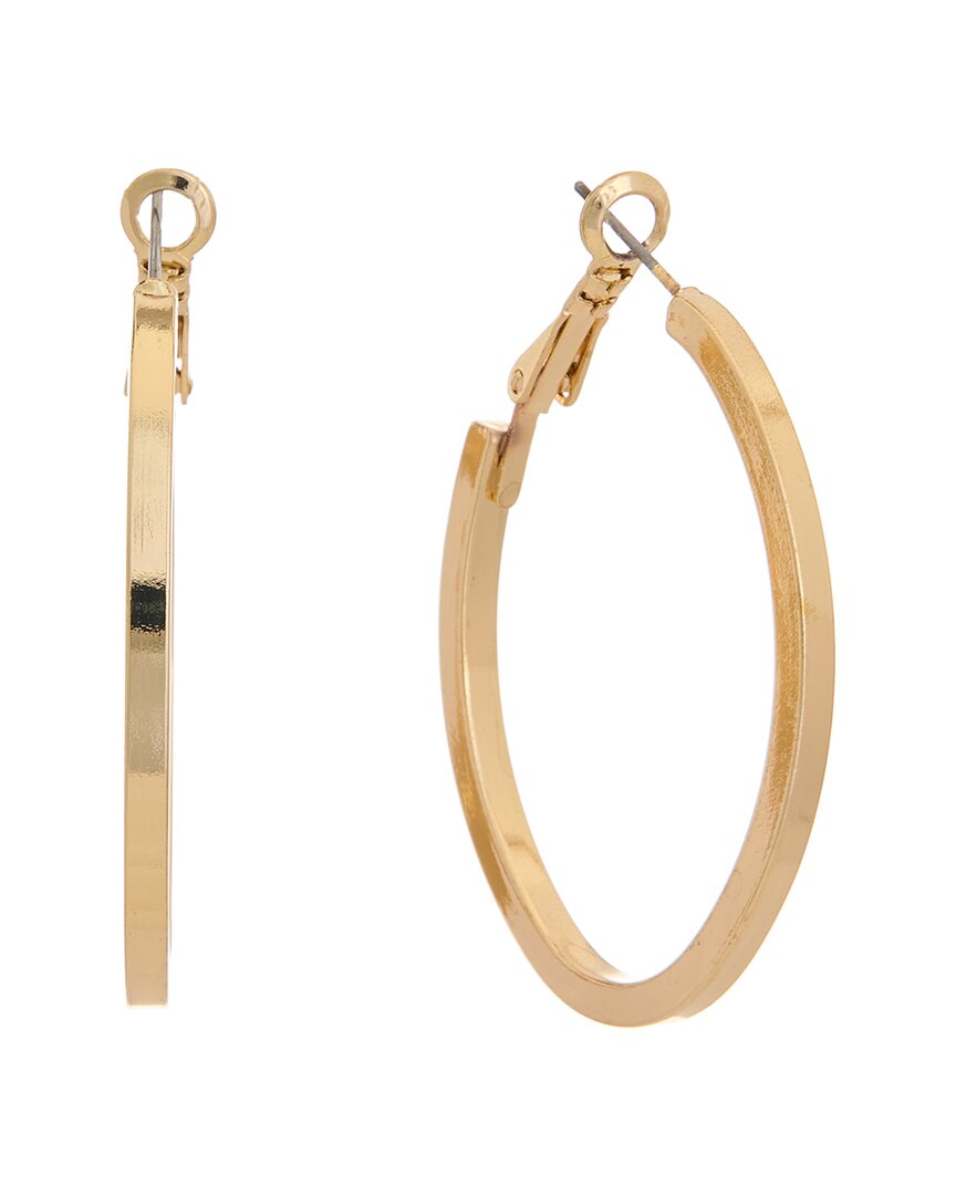 Kenneth Jay Lane Plated Hoops In Gold