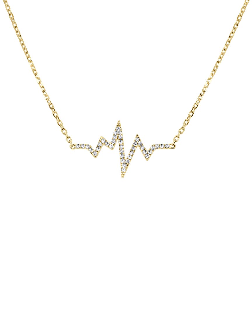 Sabrina Designs 14k 0.12 Ct. Tw. Diamond Heartbeat Necklace