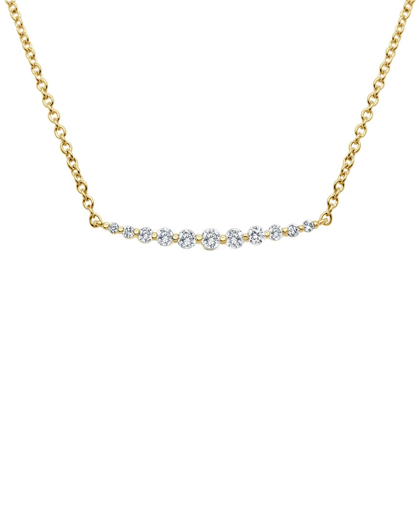 Sabrina Designs 14k 0.18 Ct. Tw. Diamond Bar Necklace
