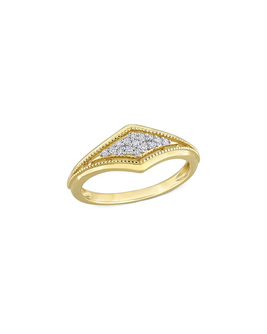 Rina Limor 10k 0.1 Ct. Tw. Diamond Ring