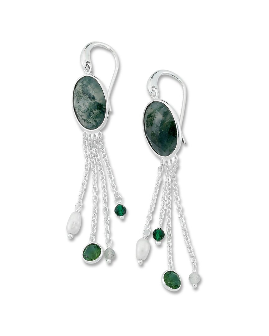 Shop Samuel B. Silver Gemstone Tassel Earrings