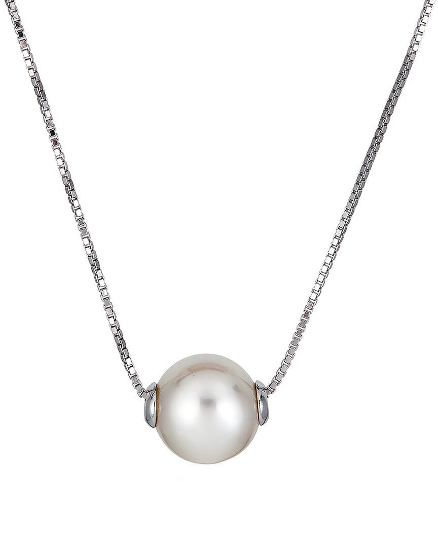 Belpearl Silver 9-10mm Pearl Pendant Necklace