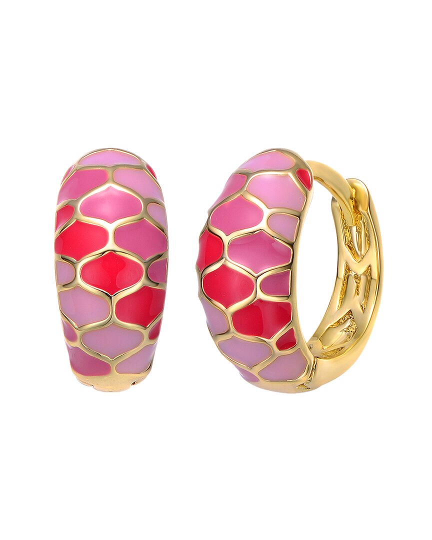 Rachel Glauber 14k Plated Hoops