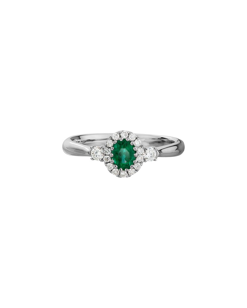 Diamond Select Cuts 14k 0.55 Ct. Tw. Diamond & Emerald Ring