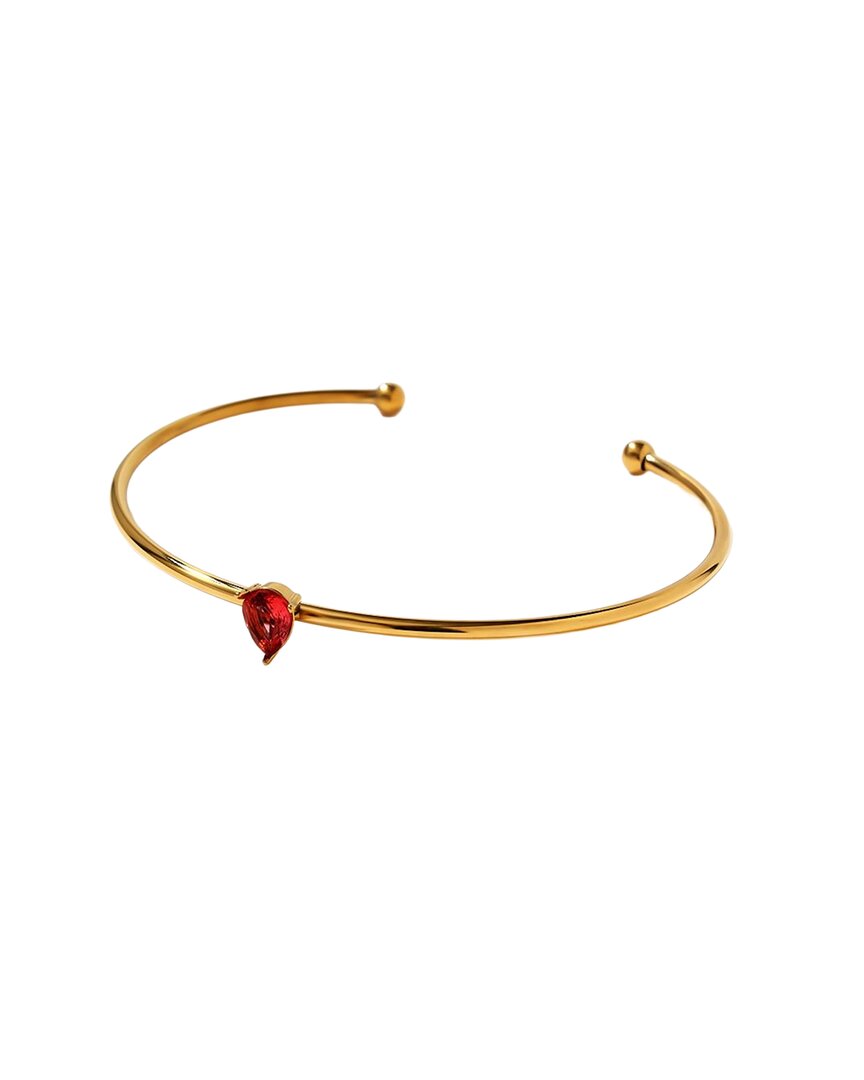 Jean Claude Stainless Steel Cz Bangle Bracelet