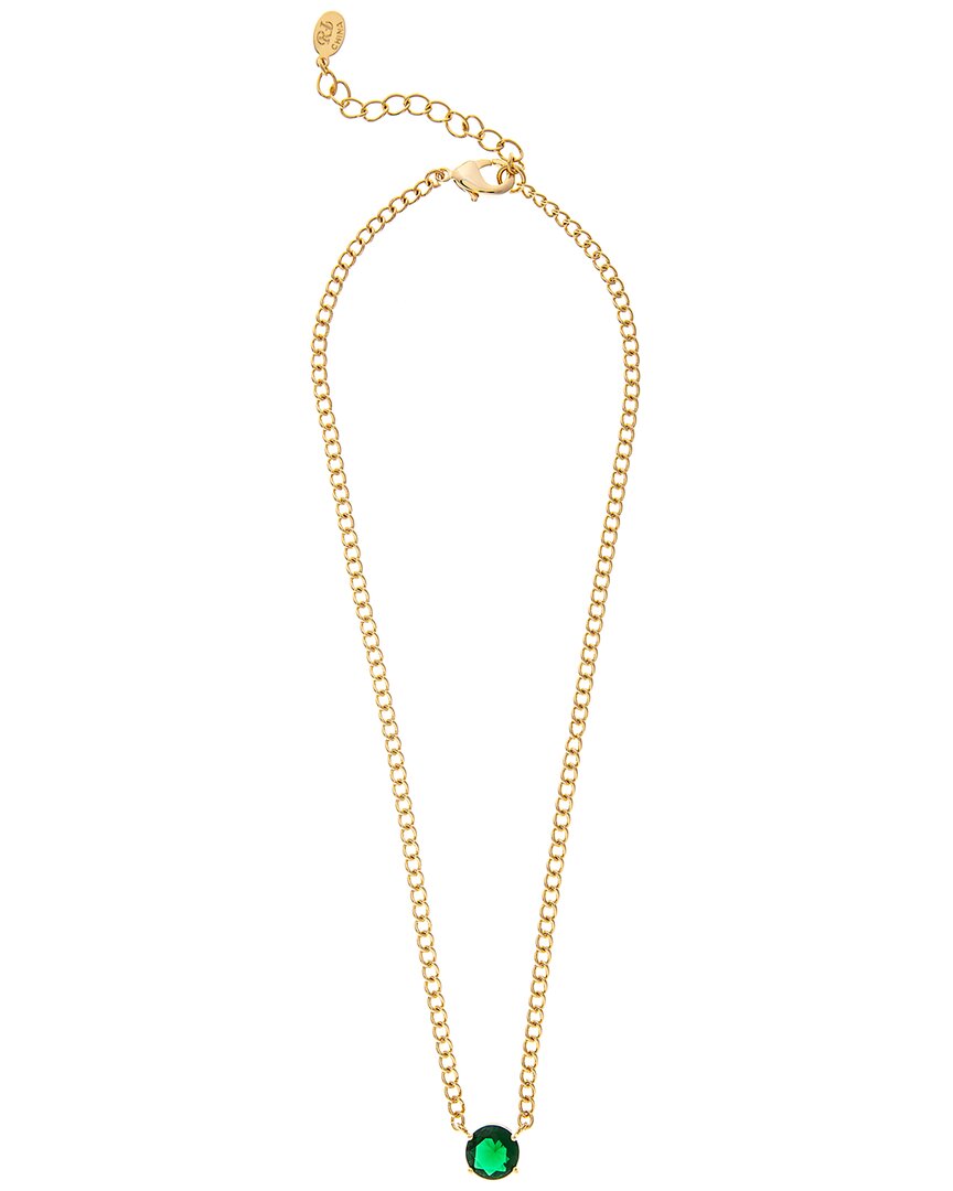 Rivka Friedman 18k Plated Crystal Necklace