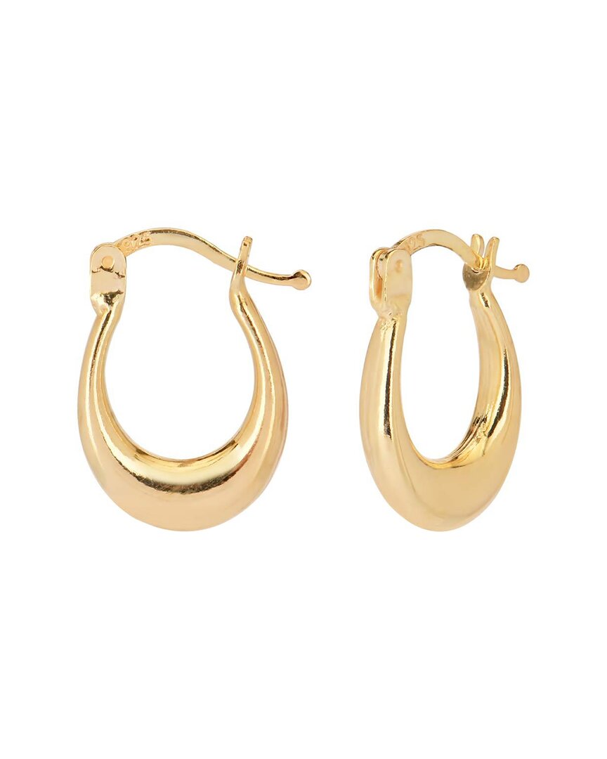 Gabi Rielle Rise Above The Crowd Collection 14k Over Silver Cz Hoops