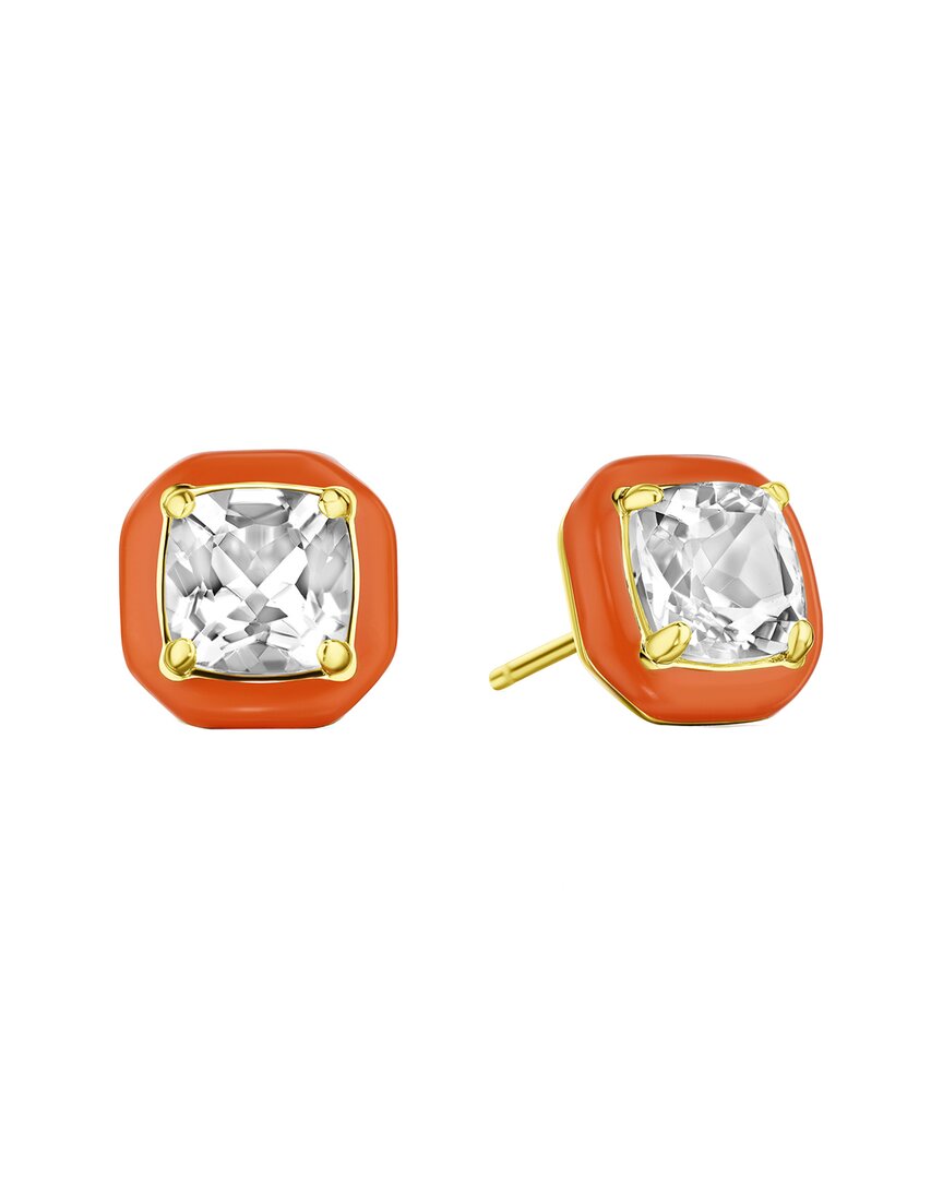 HOUSE OF FROSTED HOUSE OF FROSTED SILVER 3.00 CT. TW. WHITE TOPAZ STUDS