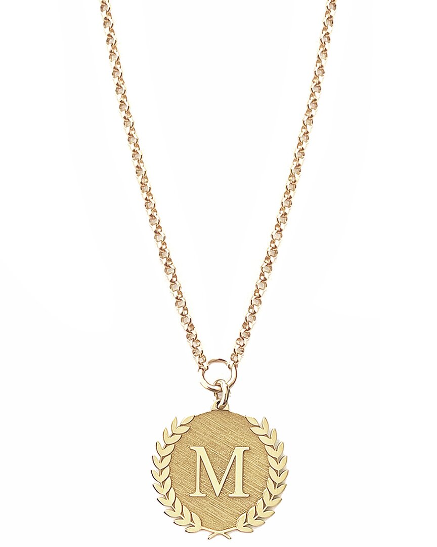 Miriam Merenfeld Jewelry Silver Initial Necklace (a-z) In Gray