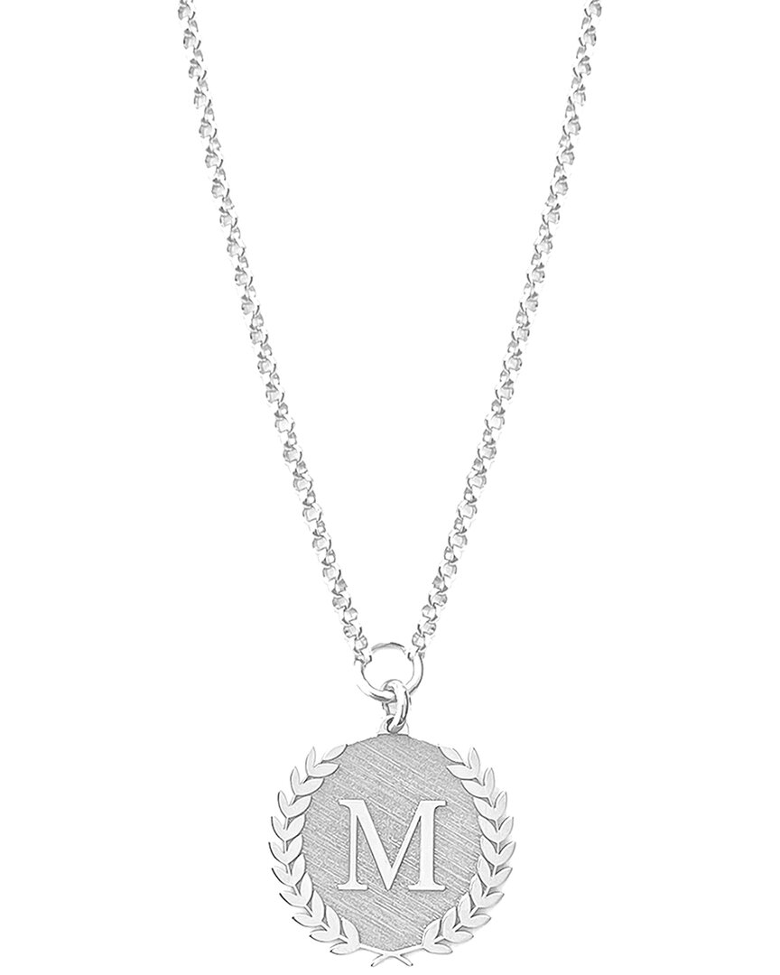 Miriam Merenfeld Jewelry Silver Initial Necklace (a-z) In Metallic