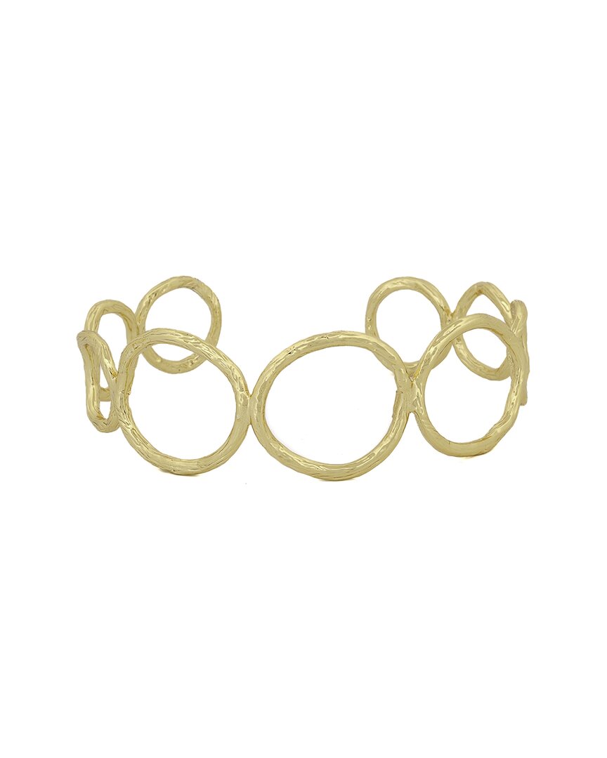 Ebru Jewelry Cleopatra Plated Cuff Bracelet In Gold