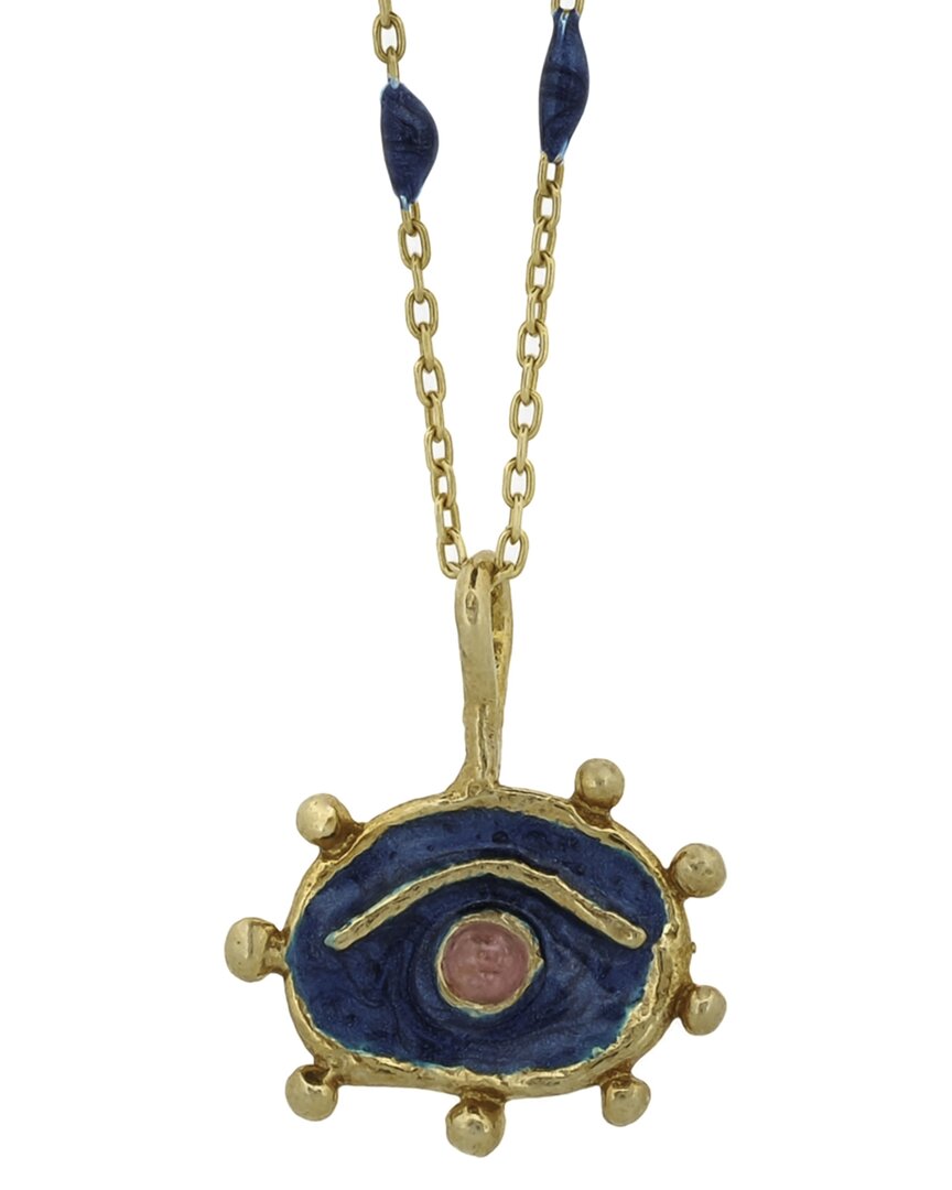Ebru Jewelry Protection & Luck Silver Pendant Necklace In Gold