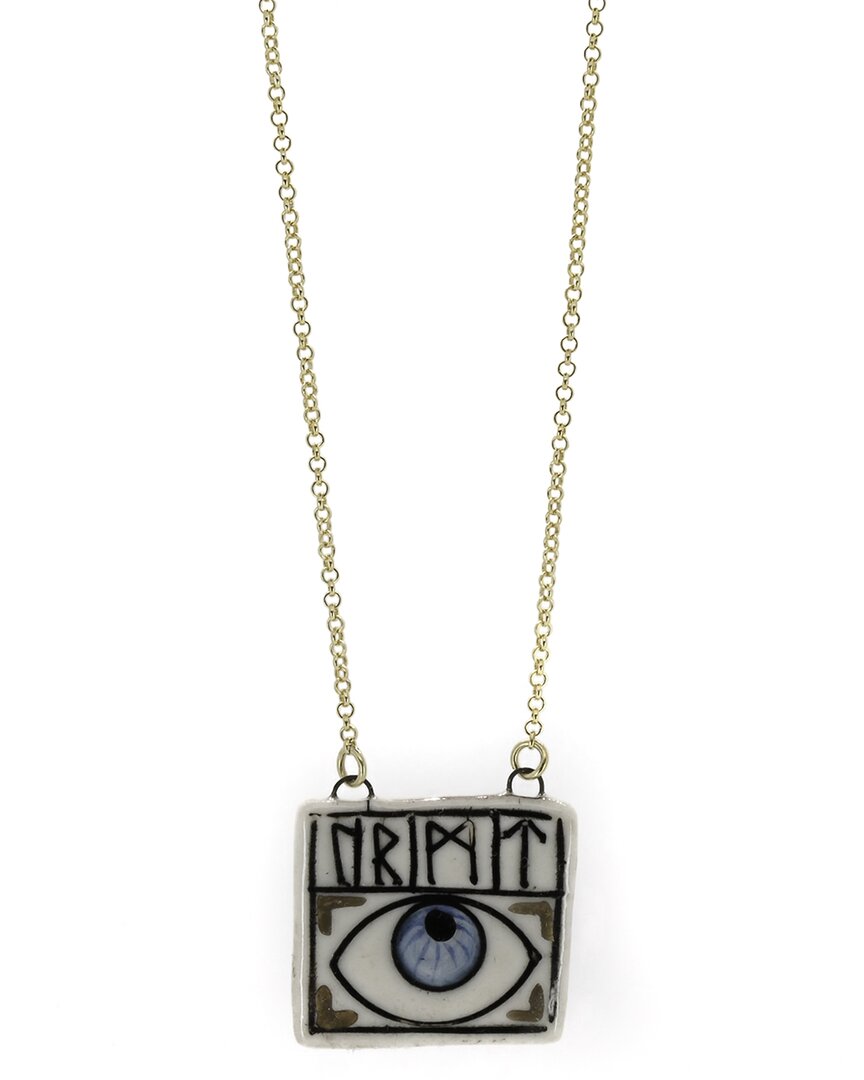 Ebru Jewelry Protection & Luck Silver Pendant Necklace In Metallic
