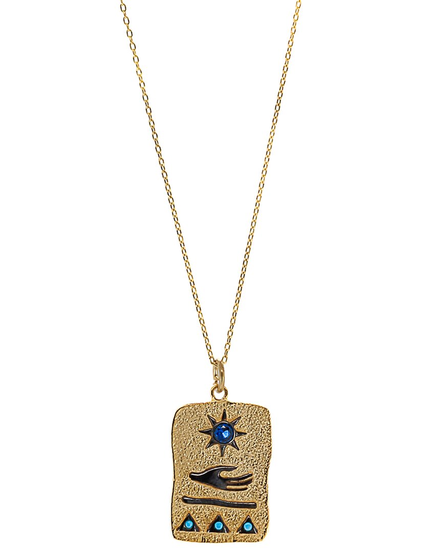 Ebru Jewelry Protection & Luck Silver Pendant Necklace In Gold