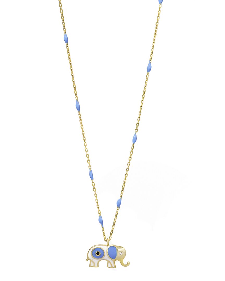 Ebru Jewelry Protection & Luck Silver Pendant Necklace In Gold