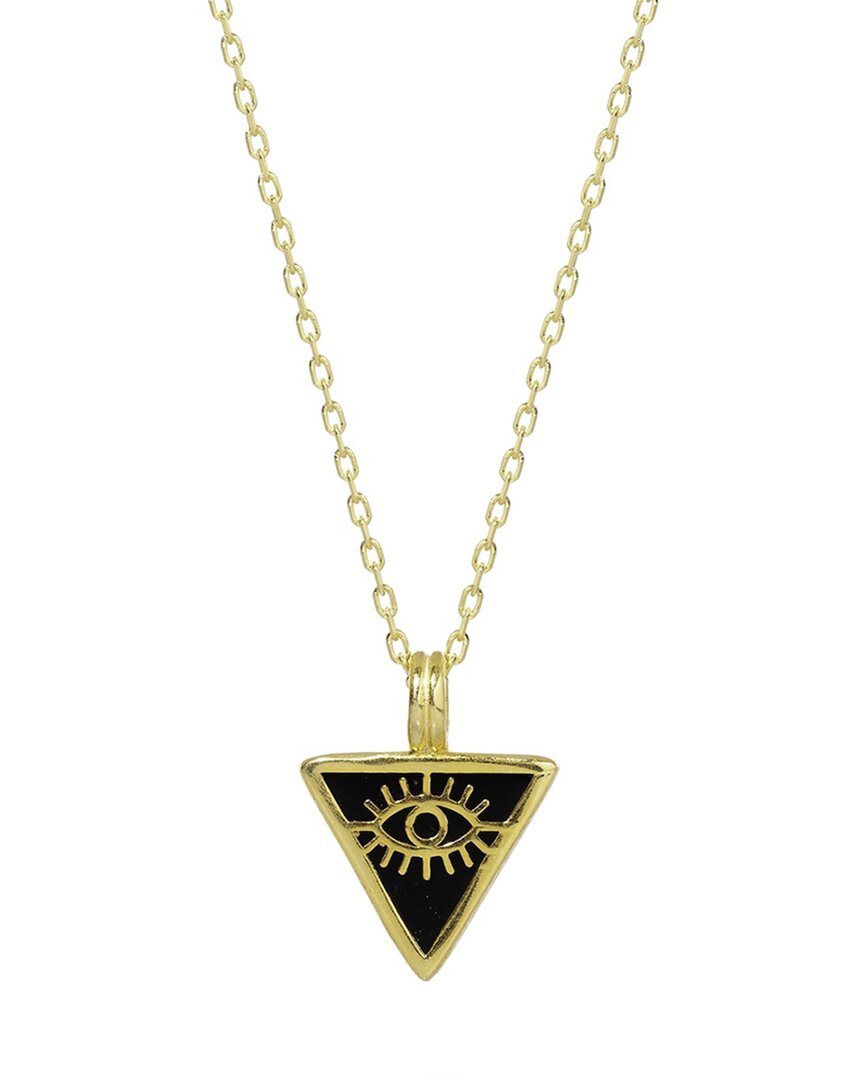 Ebru Jewelry Protection & Luck Silver Pendant Necklace In Gold