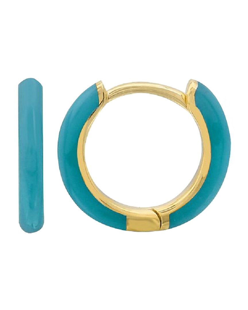 Sabrina Designs 14k Huggie Earrings In Blue