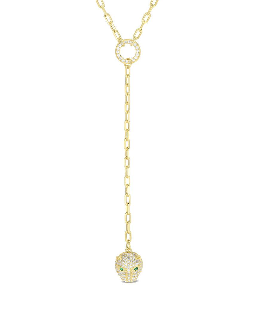 Sphera Milano 14k Over Silver Cz Pendant Necklace