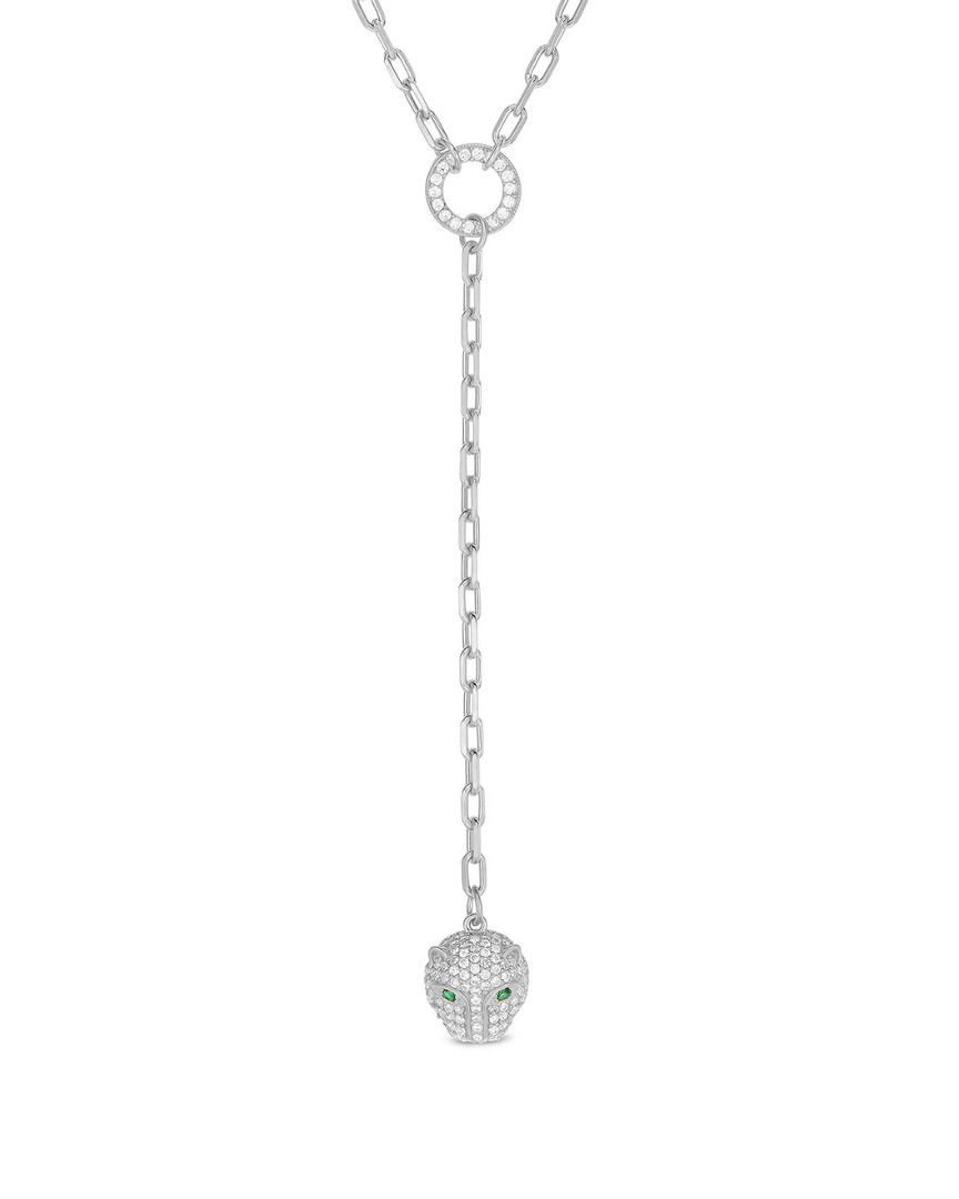 Sphera Milano 14k Over Silver Cz Pendant Necklace