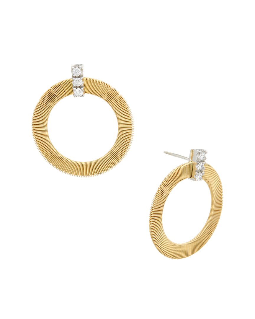 Marco Bicego Masai 18k 0.15 Ct. Tw. Diamond Earrings In Gold
