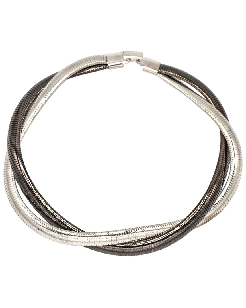 Eye Candy La Alyssa 2 Tone Collar Necklace In Multi