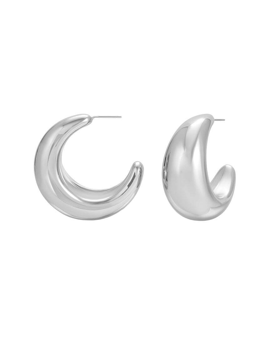Eye Candy La Camila Half Bean Drop Earrings In Metallic