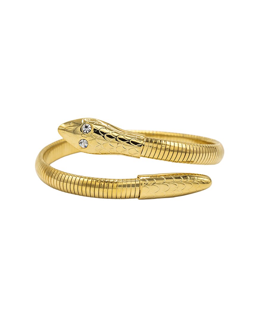 Eye Candy La Allison Snake Mesh Stackable Bracelet In Gold