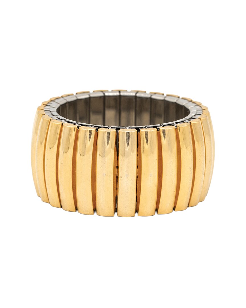 Eye Candy La Brooke Stretch Mesh Bracelet In Gold