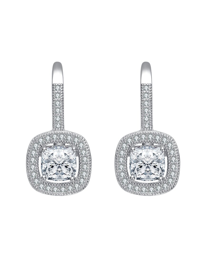 Rachel Glauber Diamond Cz Dangle Earrings