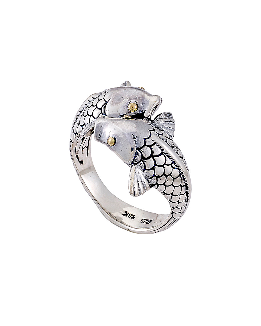 Samuel B. 18k & Silver Bypass Koi Fish Ring