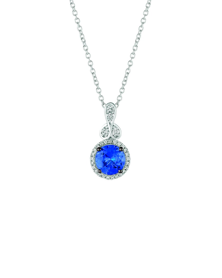 Le Vian 14k W/g Pend 0.13 Dia 0.60 Tz |h| In Blue