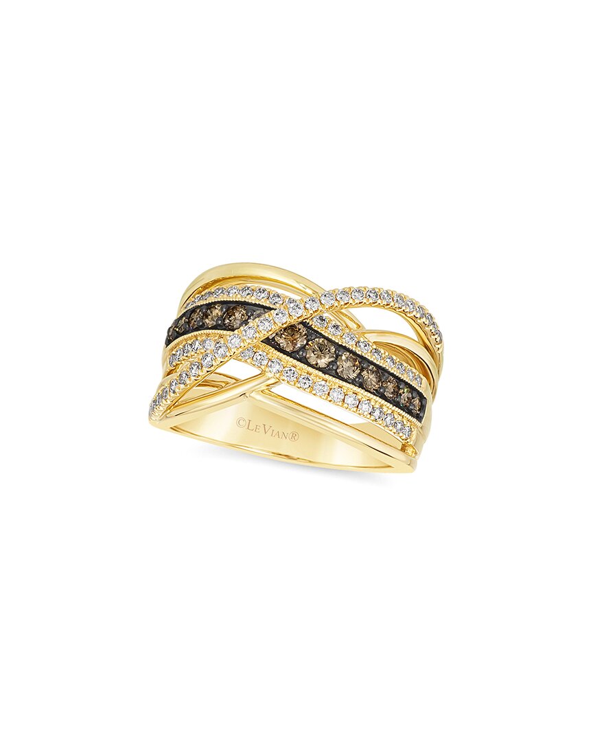 Le Vian ® Chocolate Gladiator 14k 0.94 Ct. Tw. Diamond Cocktail Ring In Gold
