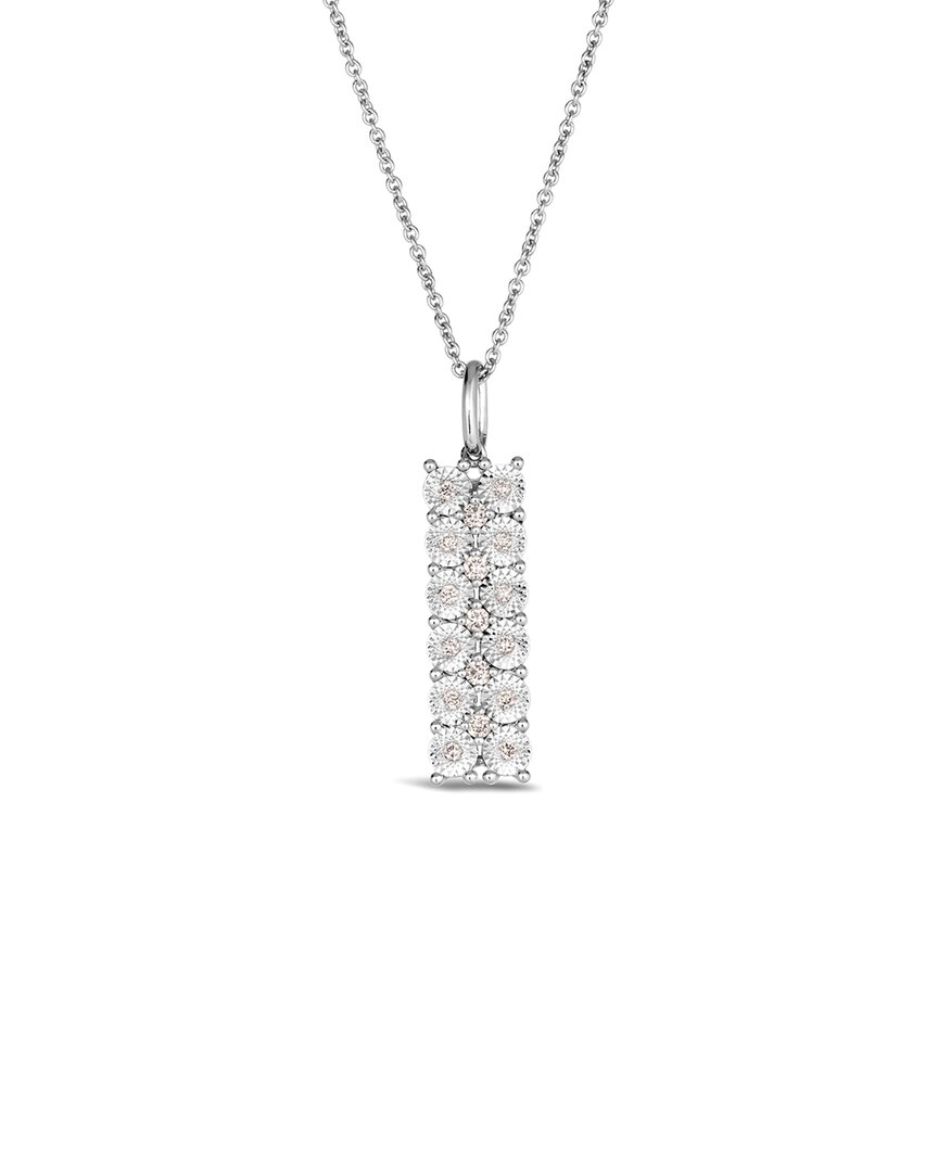 Le Vian 14k W/g Pend 0.14 Dia In Silver