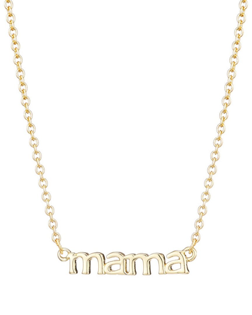 Adornia 14k Plated Mama Necklace In Gold