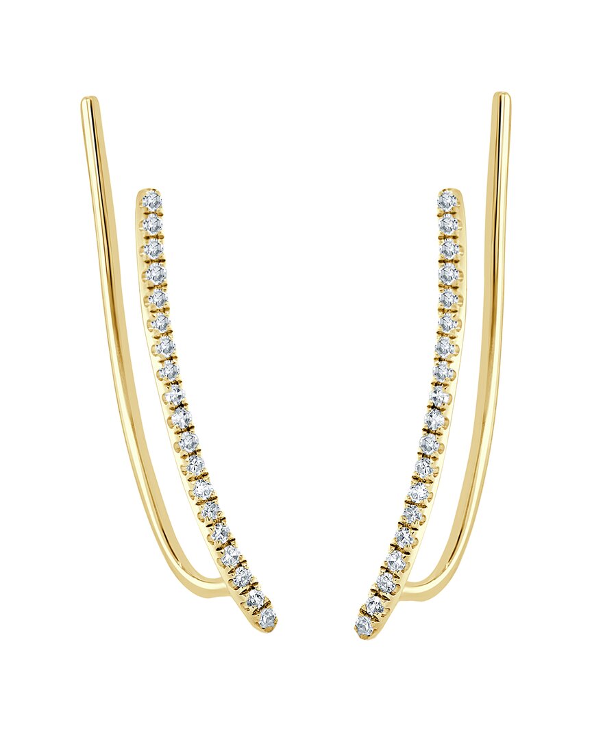 Sabrina Designs 14k 0.12 Ct. Tw. Diamond Climber Earrings In Gold
