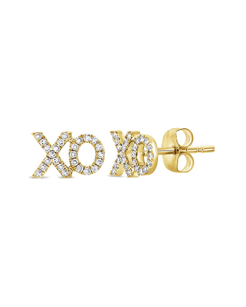 Sabrina Designs 14k 0.17 Ct. Tw. Diamond Xo Studs In Multi