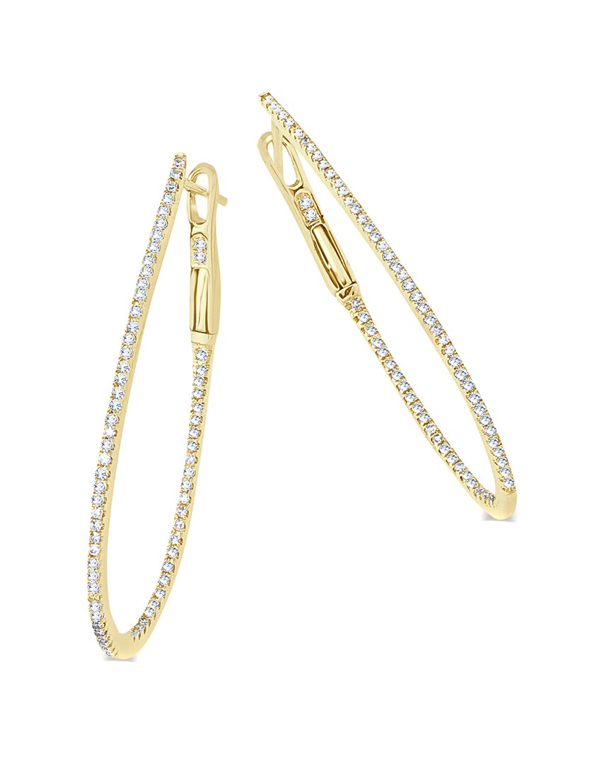 Sabrina Designs 14k 0.40 Ct. Tw. Diamond Inside Out Hoops In Gold