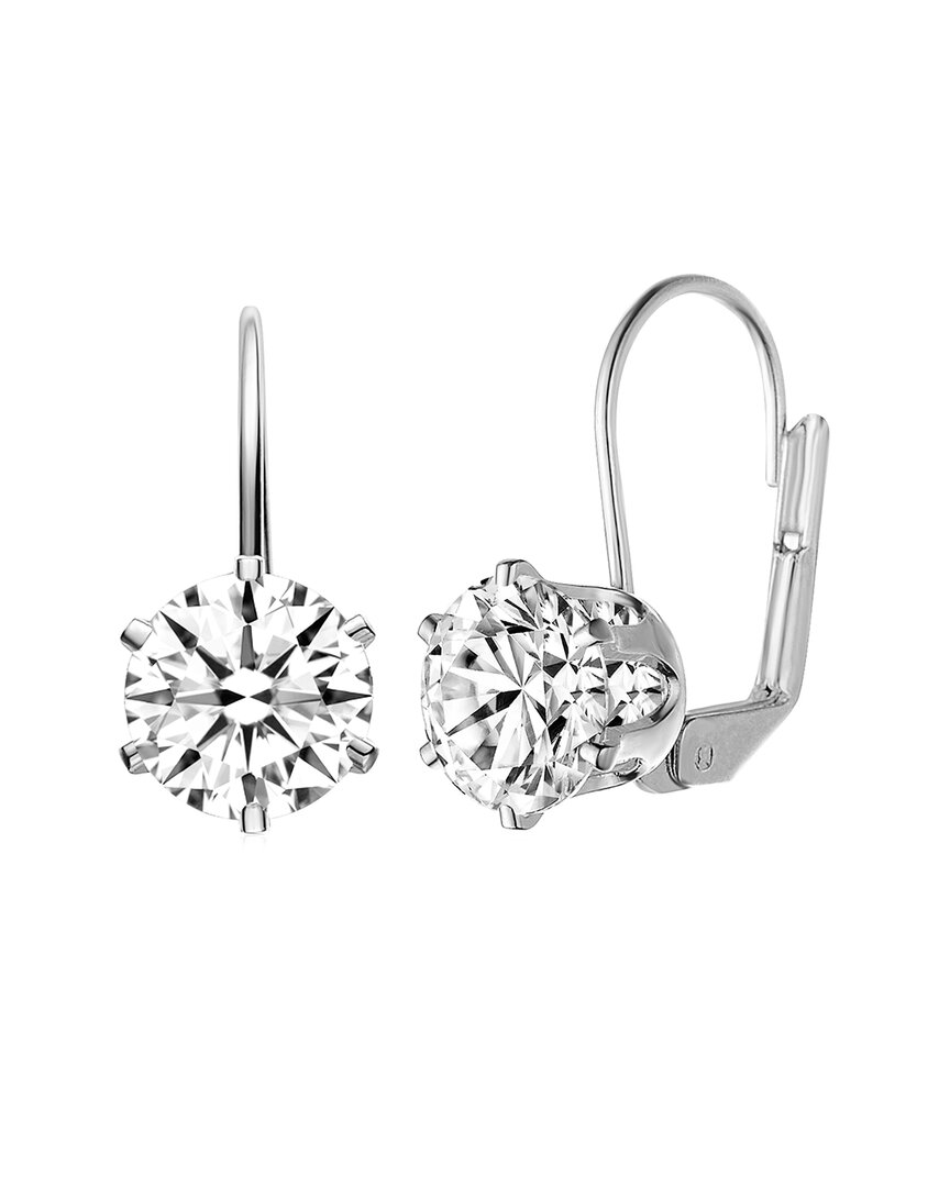 Rachel Glauber Plated Cz Classic Earrings