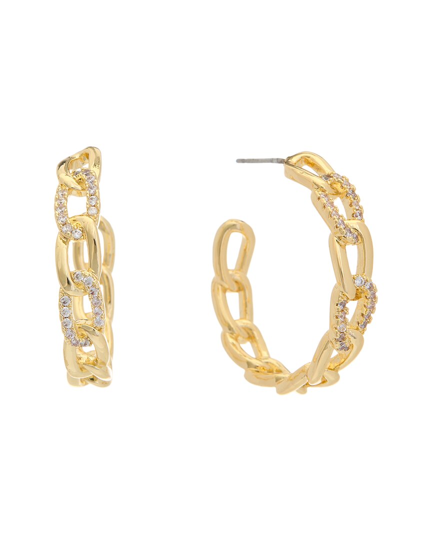 Juvell 18k Plated Cz Hoops