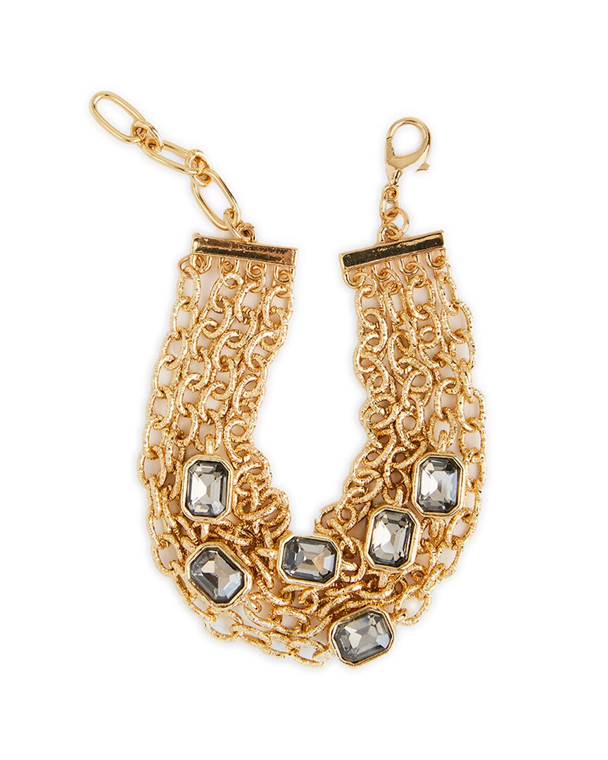 Saachi Crystal Cascade Chain Bracelet In Gold
